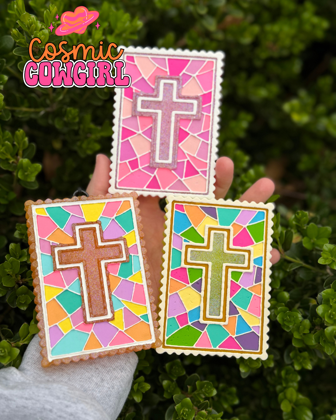 Stained Glass Cross - Silicone Mold