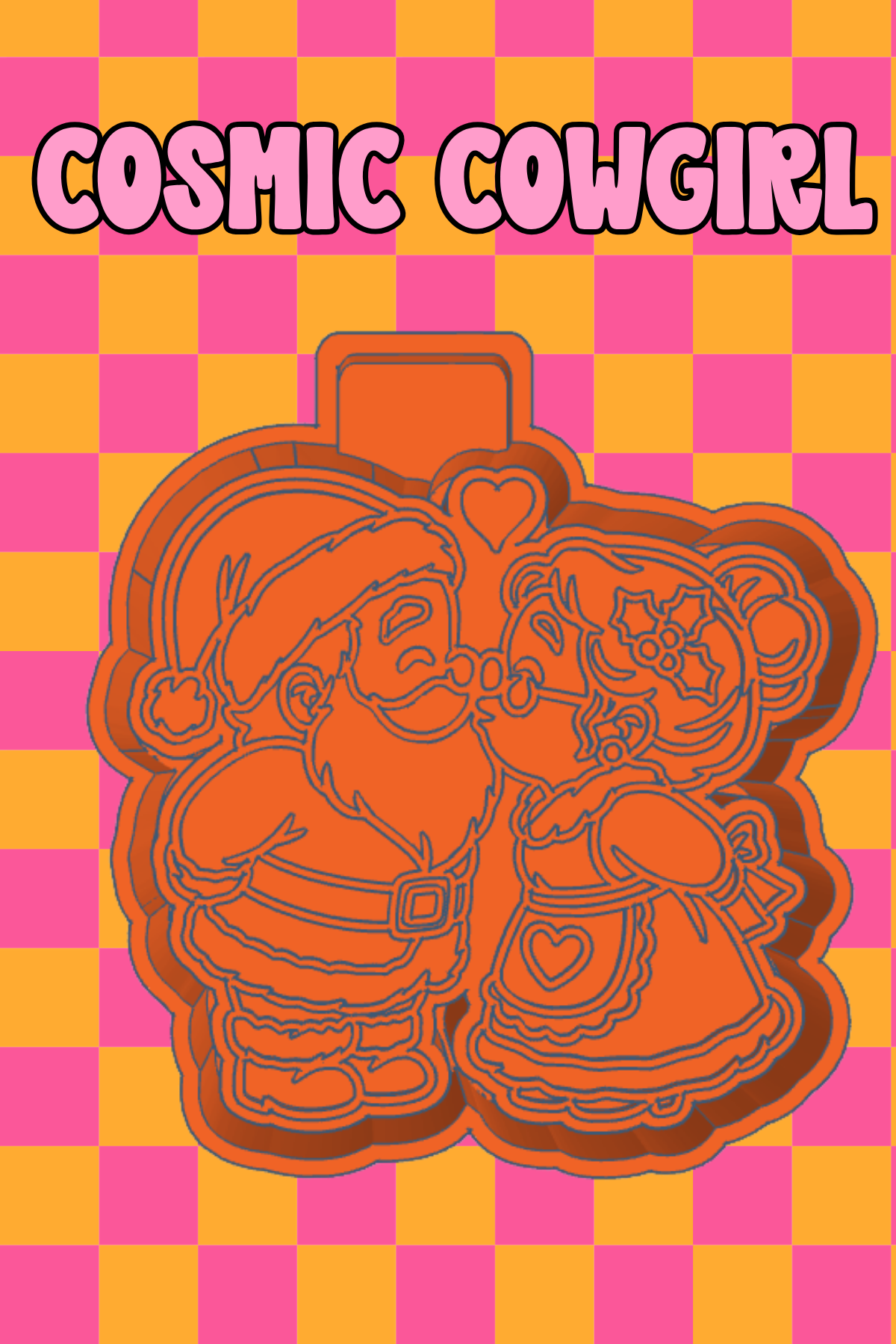 Santa + Mrs. Clause Kisses - Silicone Mold