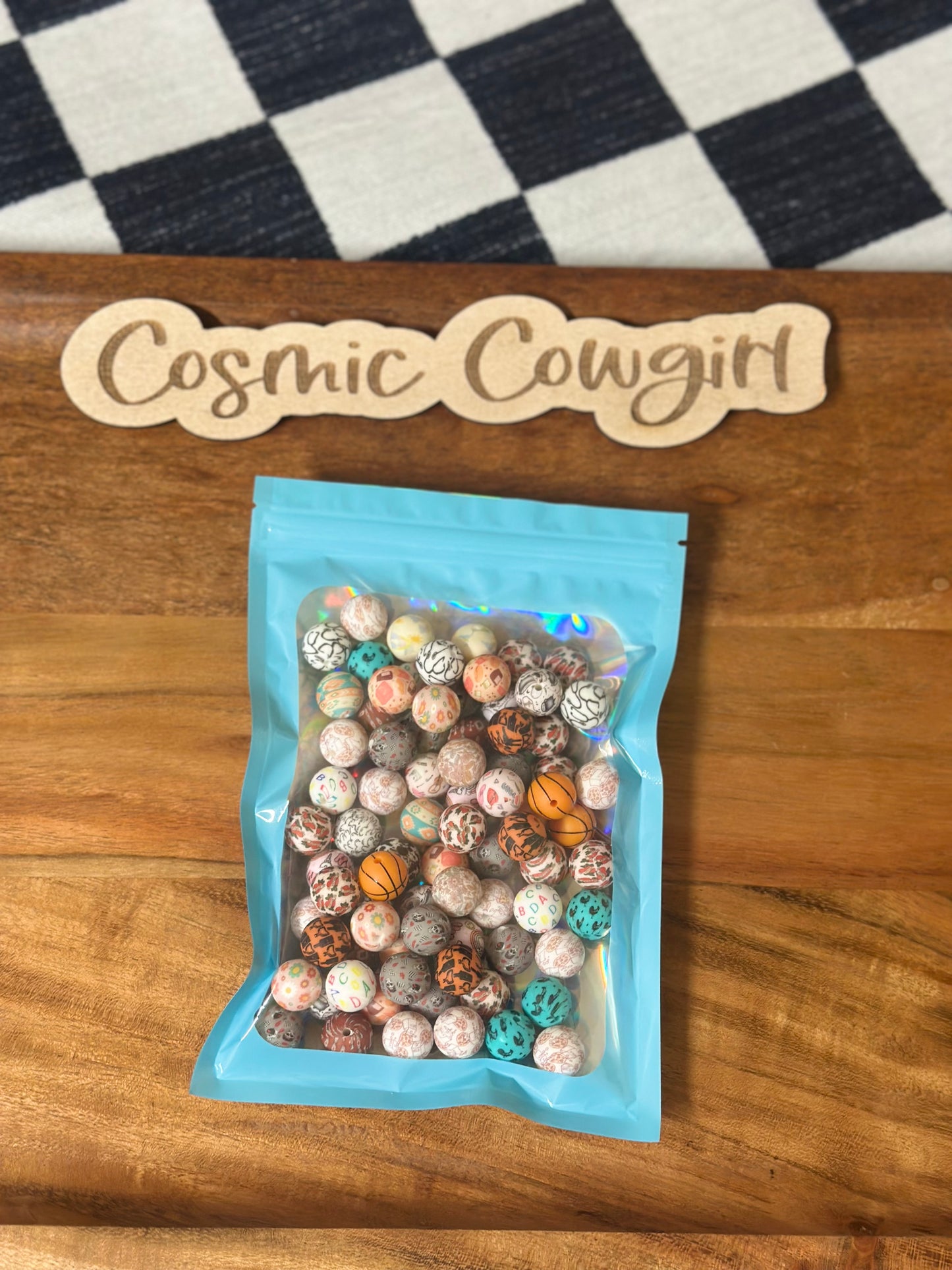 Printed Silicone Beads