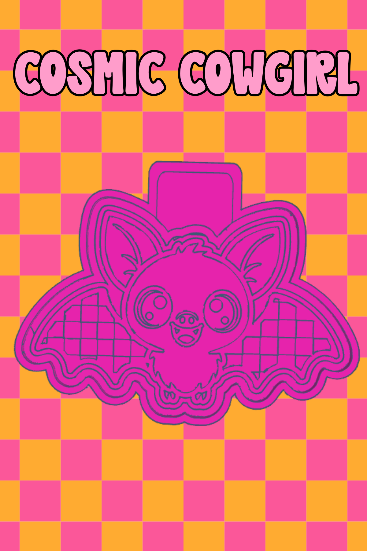 Checkered Bat - Silicone Mold