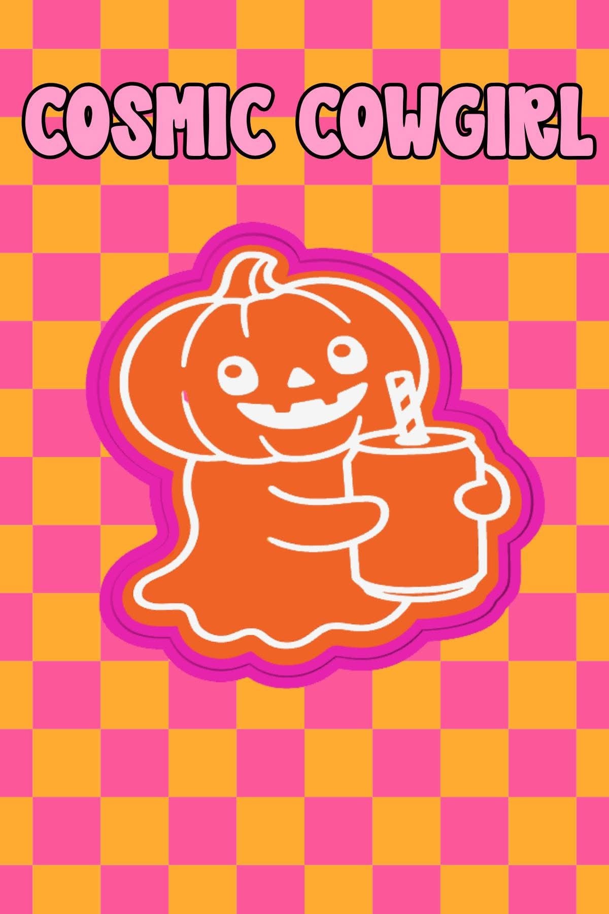 Pumpkin Ghost with Can - Silicone Mold