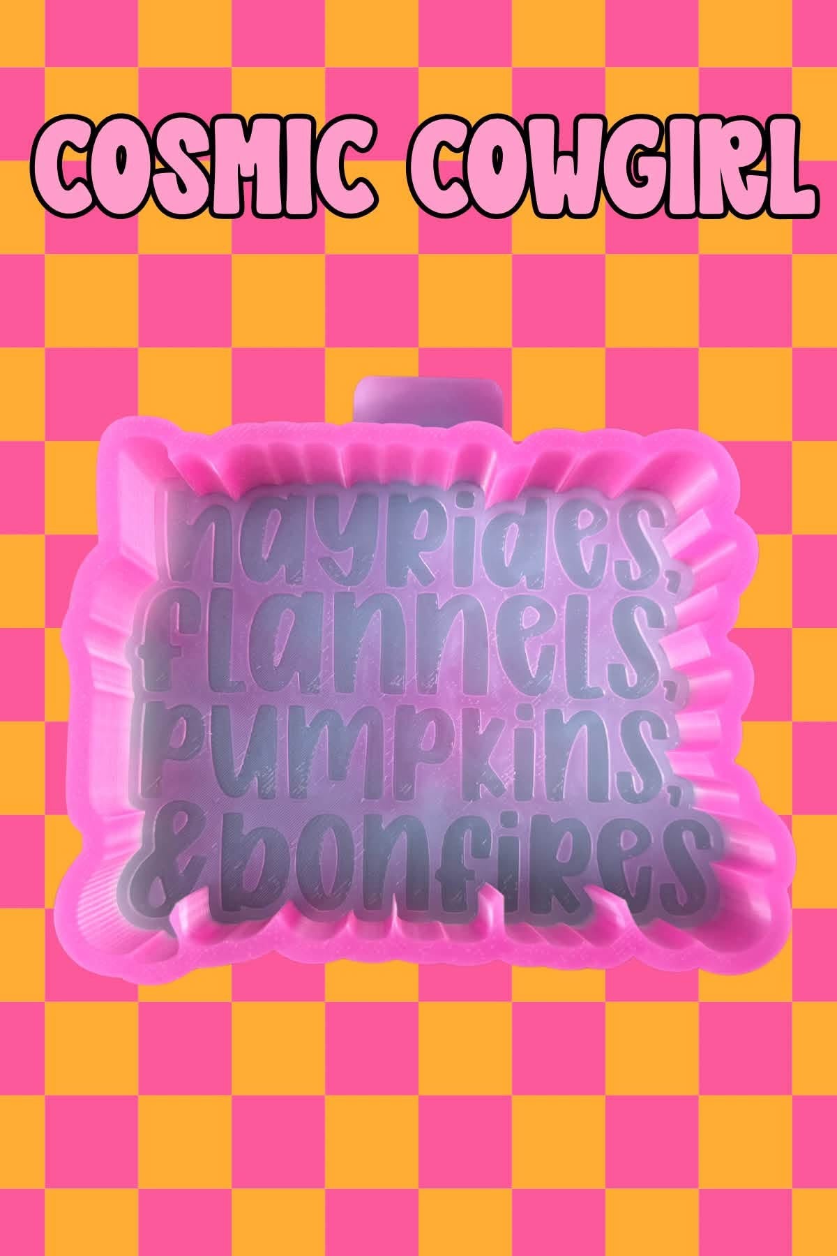 Hayrides, Flannels, Pumpkins & Bonfires- Silicone Mold