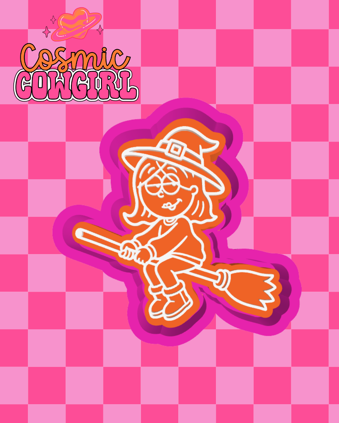 Liz Witch Broom - Silicone Mold
