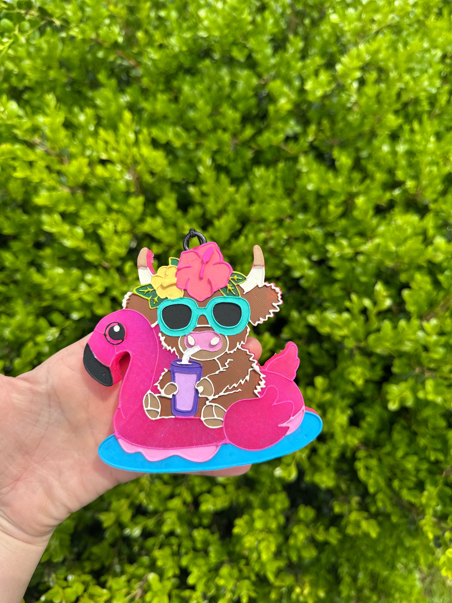 Highland Cow + Flamingo Float - Silicone Mold ONLY