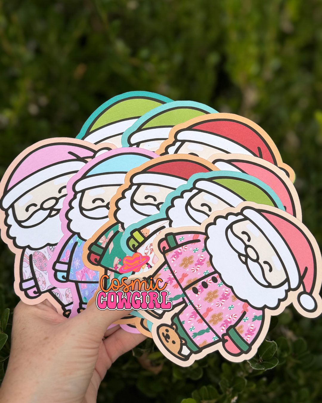 Santa Pajamas Cardstock