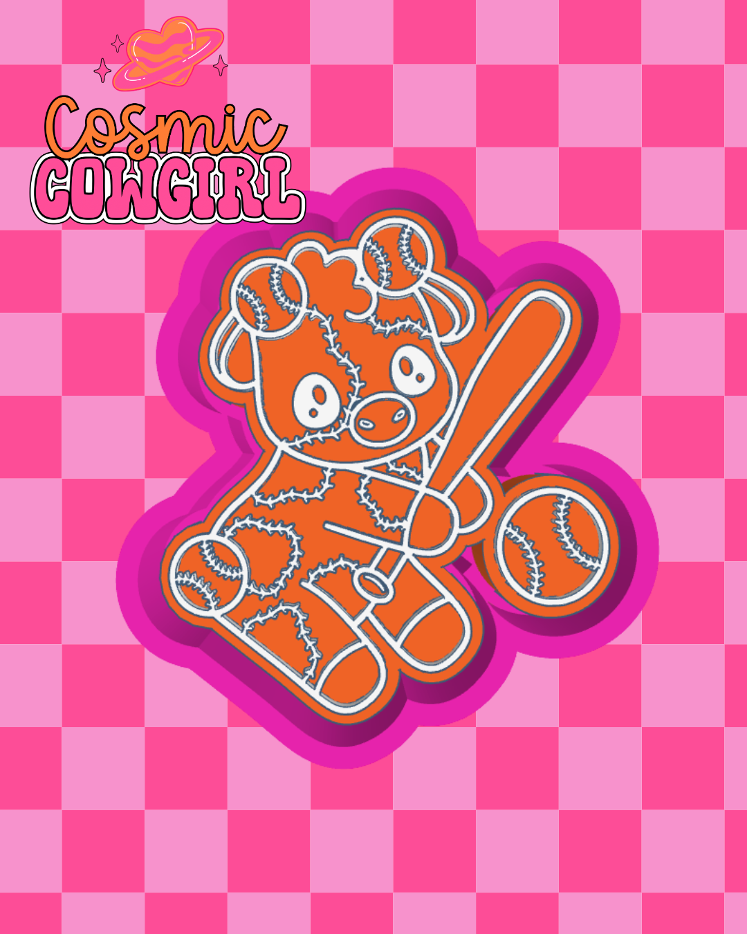 Baseball Cow - Silicone Mold