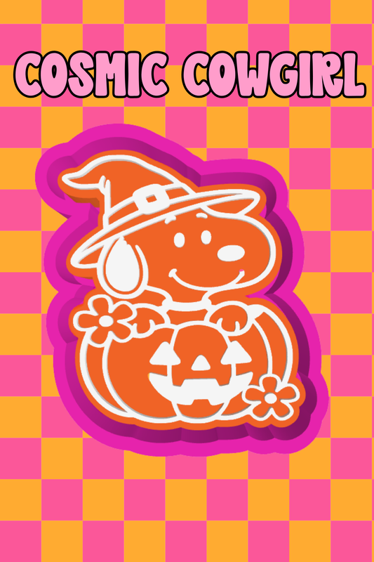 Witch Snoopy + Pumpkin - Silicone Mold