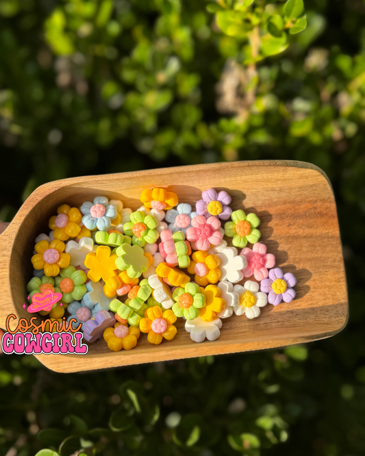 Two Toned Flowers - Charm