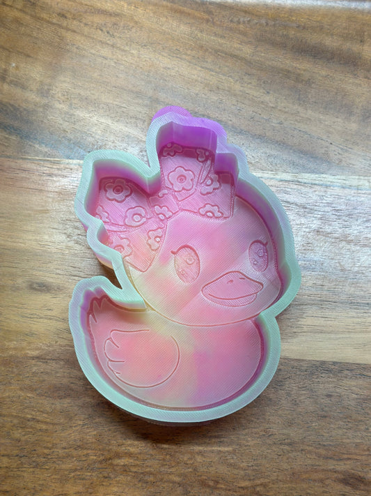 Duck With Bow - Silicone Mold