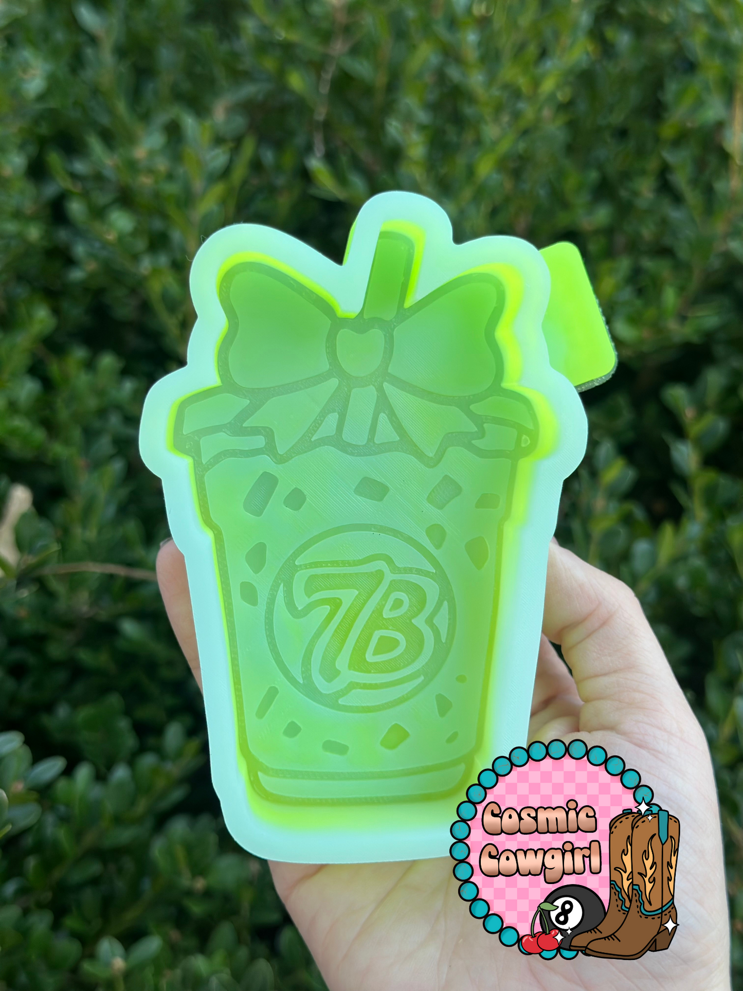 7B Coffee With Bow - Silicone Mold Only