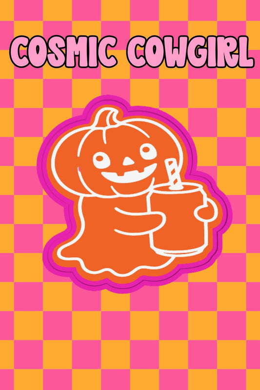 Pumpkin Ghost with Can - Silicone Mold