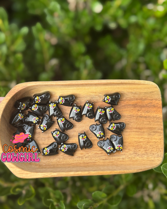 Black Spooky Cat - Charms