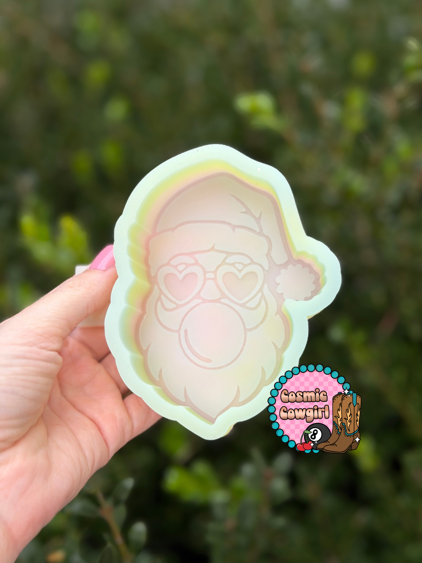 Santa Bubble Gum - Silicone Mold Only
