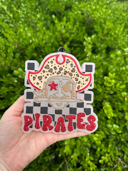 Pirates, Red + Cheetah - Freshie