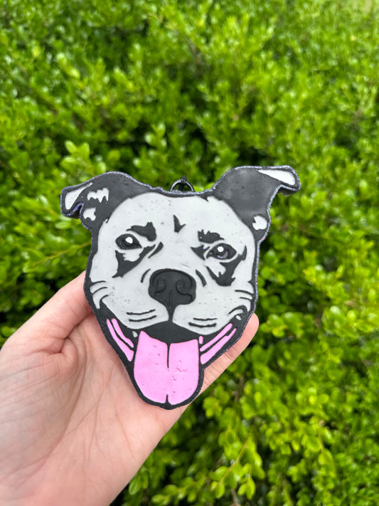 Gray + Black Pitbull - Freshie