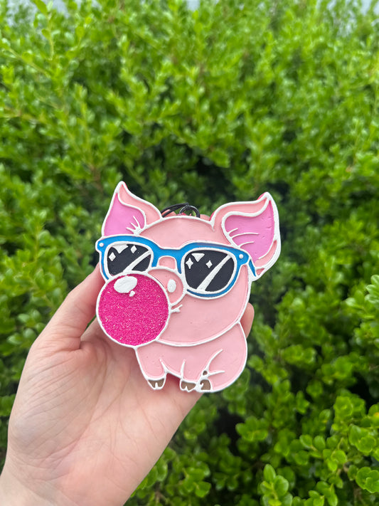 Pig With Bubblegum - Silicone Mold ONLY