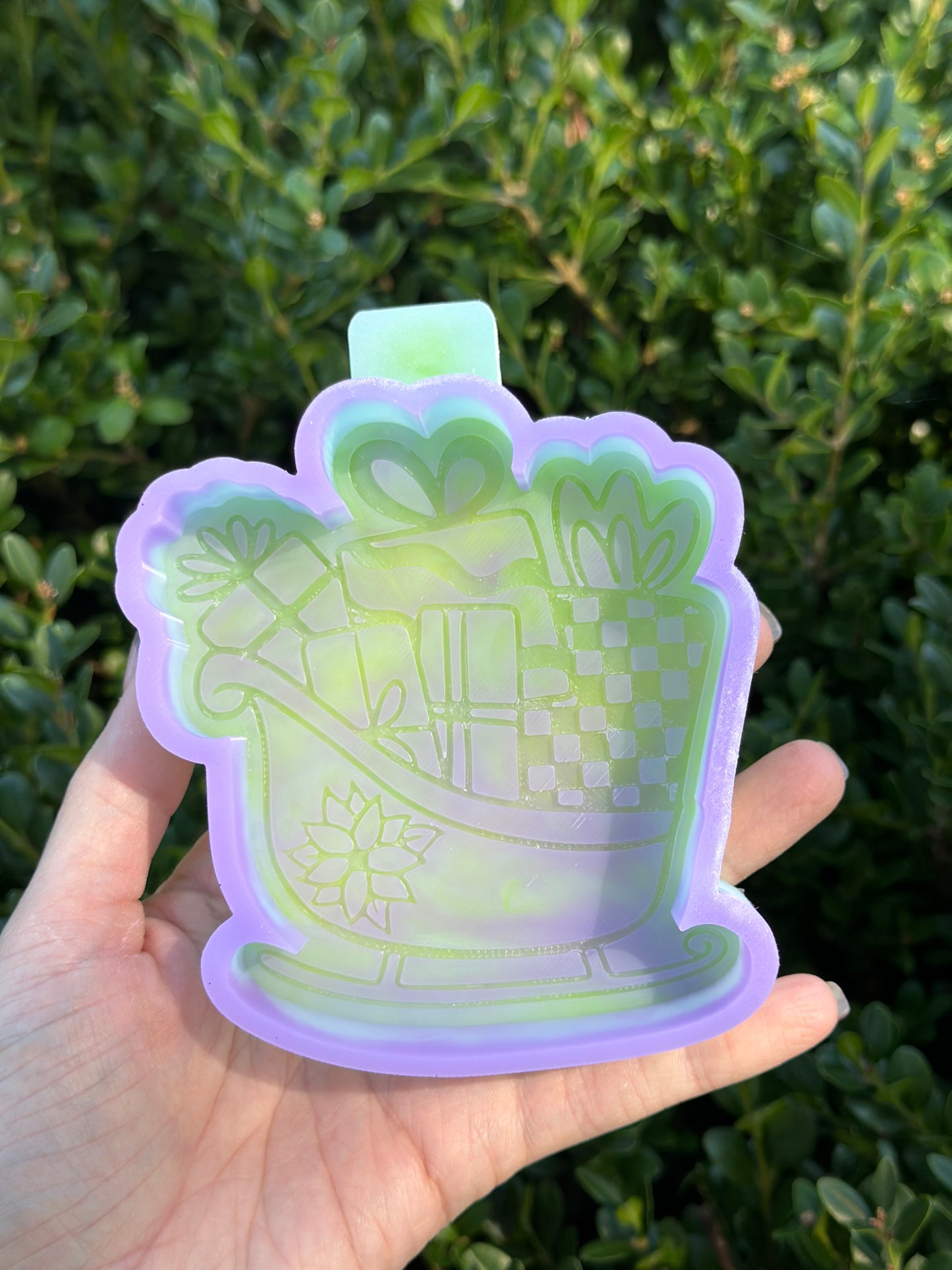 Sleigh With Presents - Silicone Mold Only