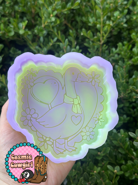 Heart Lace Love Goose - Silicone Mold Only