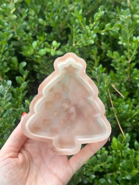 Checkered Christmas Tree - Silicone Mold Only