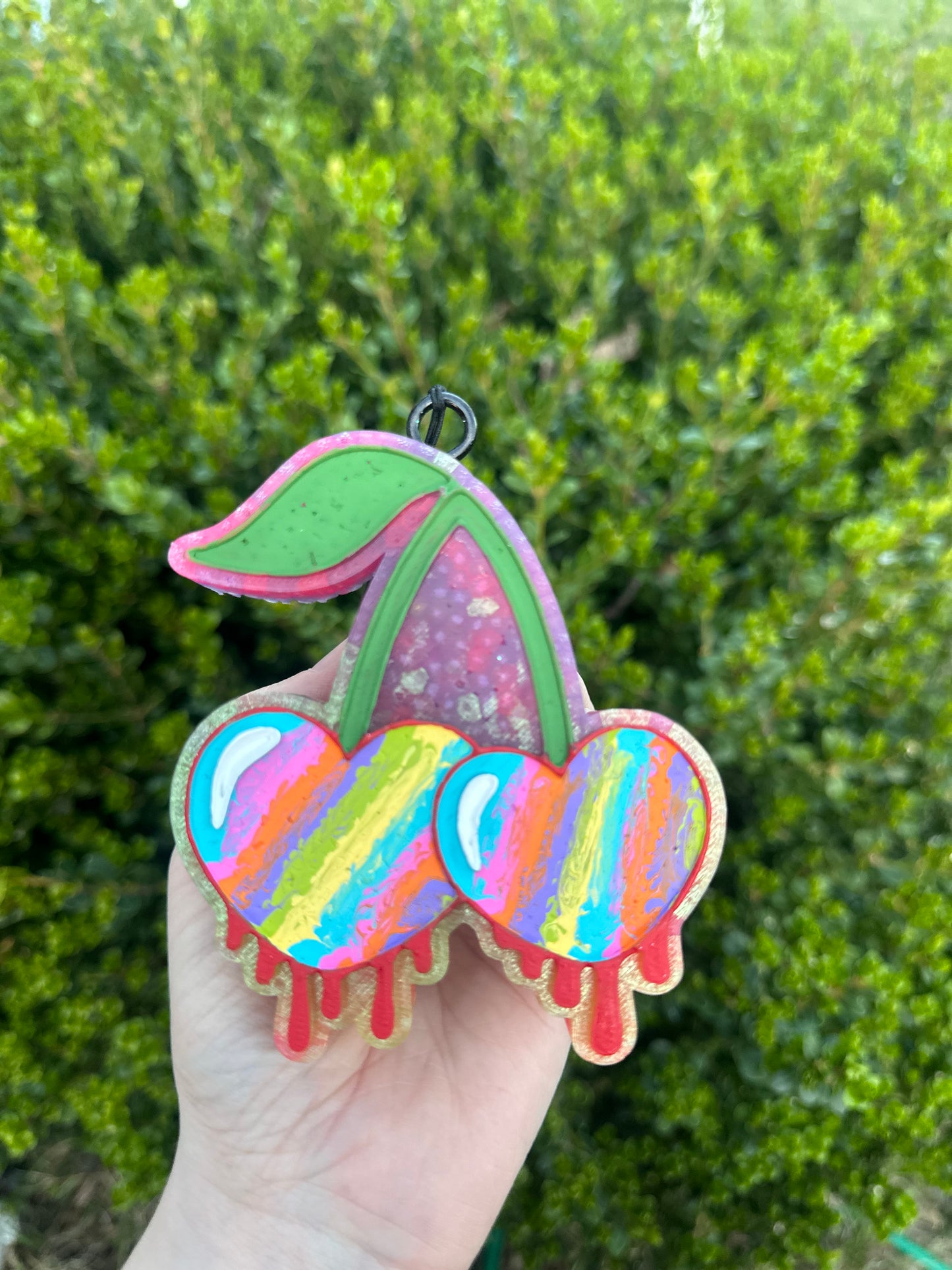 Tie Dye Cherry -Freshie