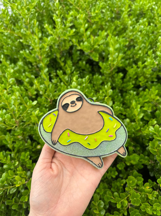 Sloth On A Floatie - Freshie