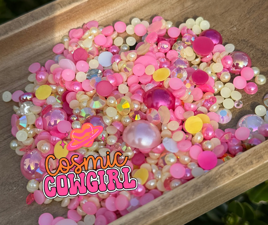 Aurora - Custom Pearl + Rhinestone Mix