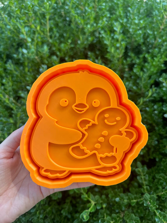 Penguin + Gingerbread - Silicone Mold Only
