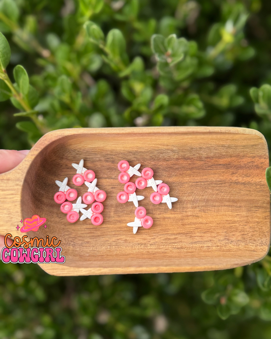 Pink and White Scissors - Charms