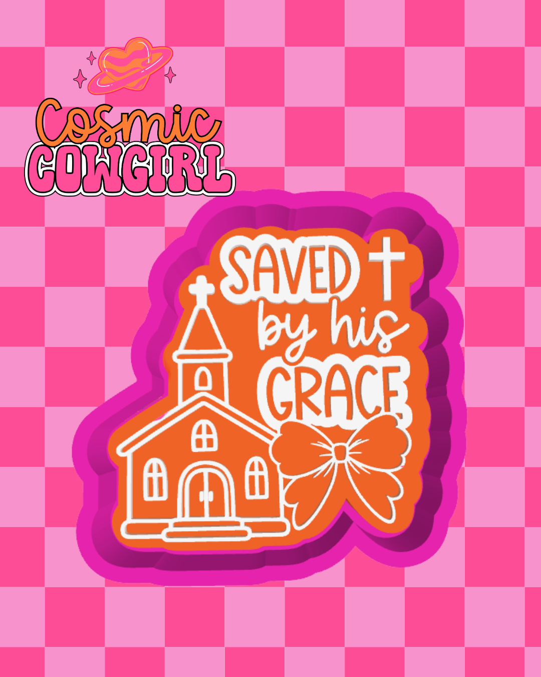 Saved By His Grace - Silicone Mold