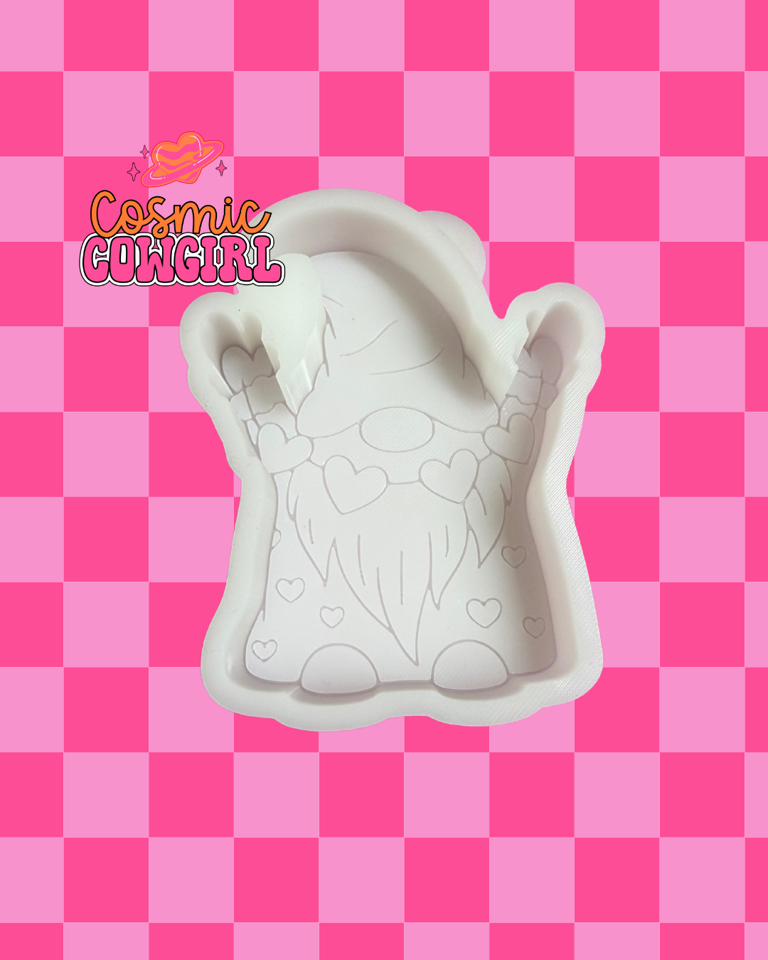 Gnome with Hearts - Silicone Mold Only