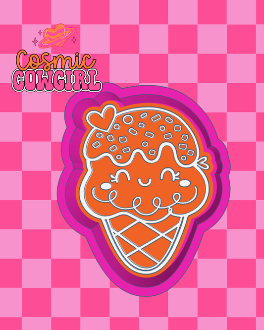 Waffle Ice Cream Cone - Silicone Mold