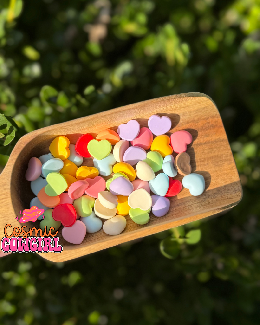 Matte Hearts - Charms