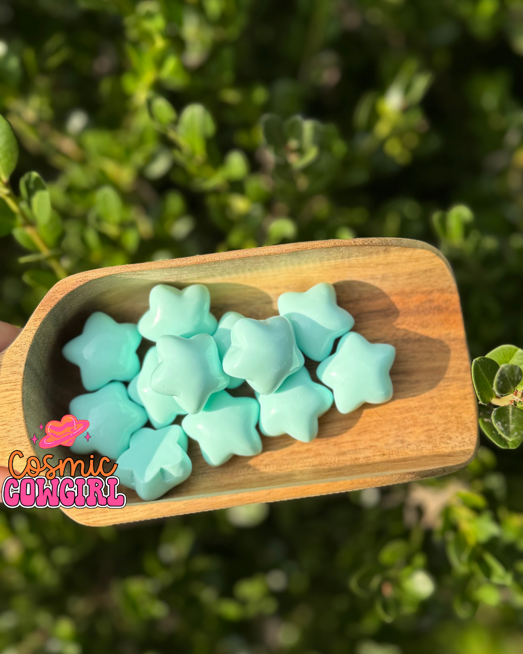 Teal Chunky Star -Charm