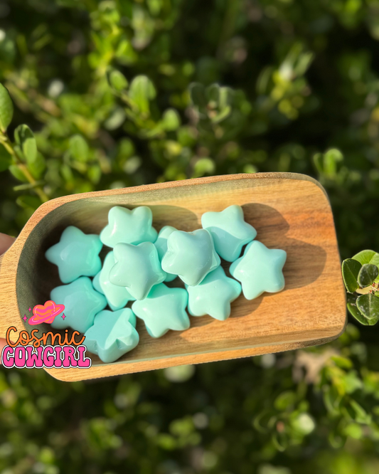Teal Chunky Star -Charm